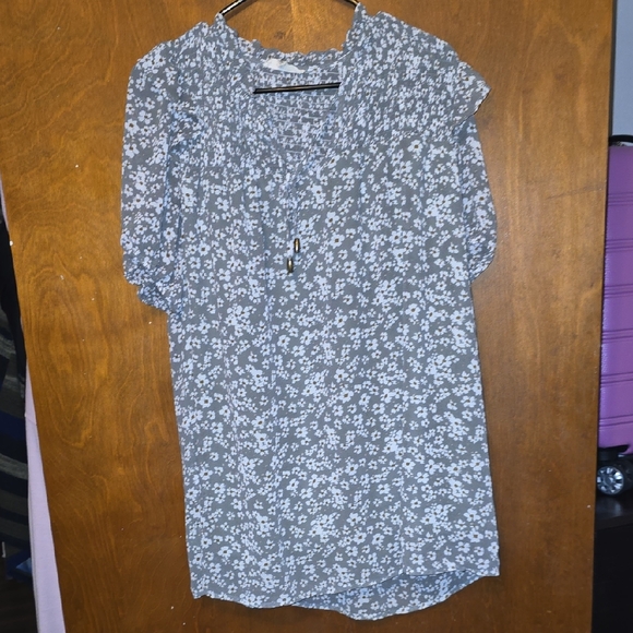 Entro Blue Floral Blouse - Picture 1 of 3